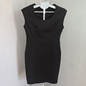 Banana Republic Black Midi Dress Office Career Buisness Casual